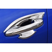 Protection d'intérieur de poignée chromée de porte Toyota Hilux 16+