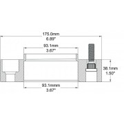 Elargisseur de voie aluminium 38 mm Ford Ranger 2019