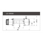 Treuil corde Asfir / 9500lb + télécommande radio