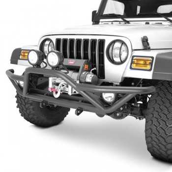 Pare choc avant tubulaire noir Jeep Wrangler YJ et TJ