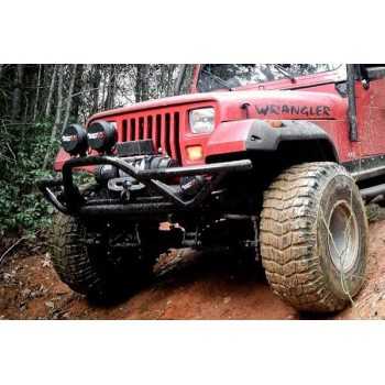 Pare choc avant tubulaire noir Jeep Wrangler YJ et TJ