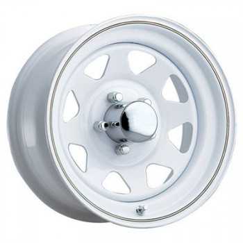 Jante acier 8 branches blanches 7X16 Nissan NP300-D22-Mazda B2500- Ford Maverick-Opel Frontera 1998-Ssangyong Rexton 2006-