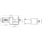 Treuil Dragon DWH 2500 ST YP  1T133 12 Volts