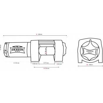 Treuil Dragon DWH 2500 ST YP  1T133 12 Volts