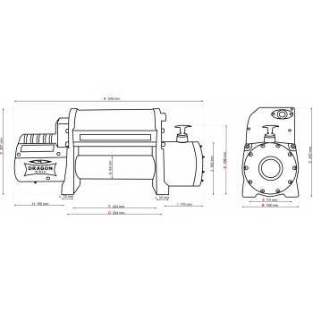 Treuil Dragon DWM 12000 HDI S 5T4 12V
