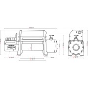 Treuil Dragon DWM 12000 HDI S 5T4 12V