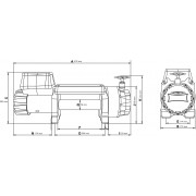 Treuil Dragon DWH highlander 12000 HD 5T4 12V