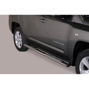 Marche pieds inox ovale Jeep Compass 2011-2016