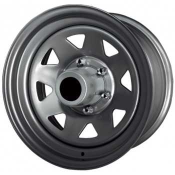 Jante acier 8 branches gun metal 6X16 Nissan Navara D22