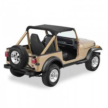 Bikini® Tops noir sans sangle Jeep Wrangler 86-91