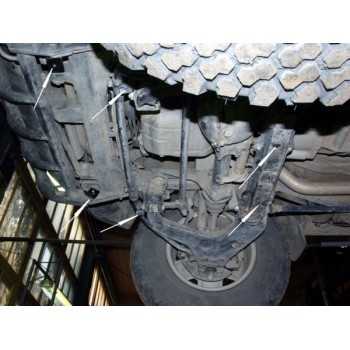 Blindage moteur acier Mitsubishi L200 06/1996-04/2006