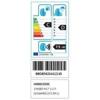Hankook dynapro ATM RF10 245-65R17 111T