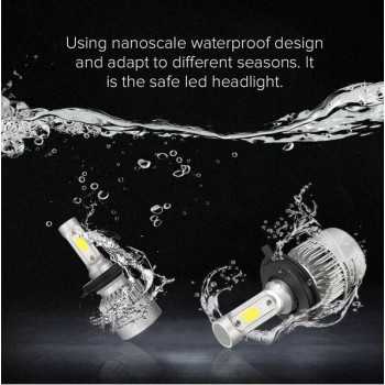 Kit d'ampoule LED H4 72W 8000LM 6500K