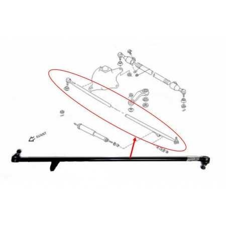 Barre de direction centrale Nissan Patrol GR Y60 2.8TD 09/1988-12/1997