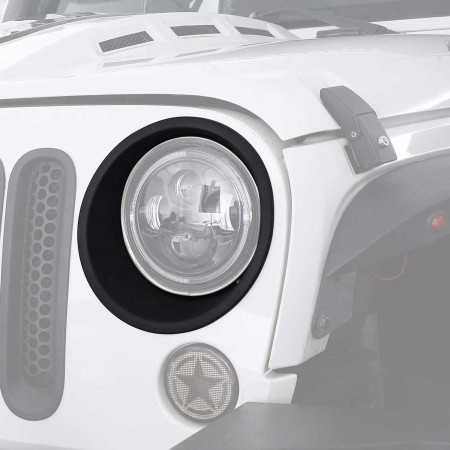 Enjoliveur noire de phare Jeep