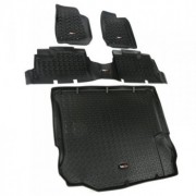 Jeu de tapis noir avant et arriere Jeep Wrangler JK de 2011 A 2018