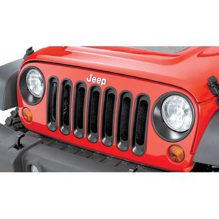Enjoliveur noire de phare Jeep Wrangler JK 2007-2018