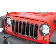 Enjoliveur noire de phare Jeep Wrangler JK 2007-2018