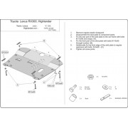 Blindage moteur acier Lexus RX270/300/350/400 05/2003-
