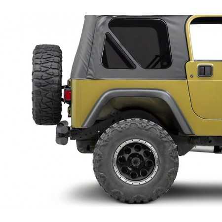 Pare choc arrière noir mat Jeep Wrangler