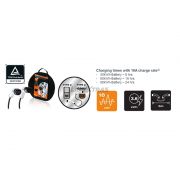 Cable EV 7 broches T2/T1 16AMP 3.6 KWH Phase-1 OSRAM