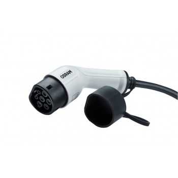 Cable EV 7 broches T2/T1 32AMP 22 KWH Phase-3 OSRAM