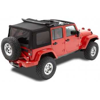 Capotage de remplacement Bestop® Black Twill Jeep Wrangler JK 2010-2018