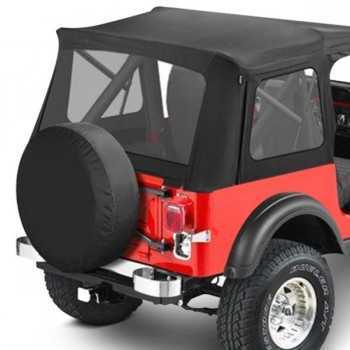Capotage Supertop® Bestop® noir CJ-WRANGLER YJ 1976-1995