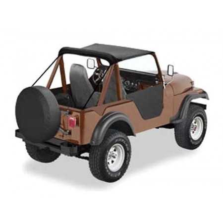 Bikini® Tops Bestop® black denin avec sangle Jeep CJ5/6 1955-1975