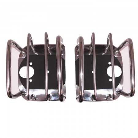 Grille de feux arrière inox Jeep CJ ET Wrangler 1976-2006