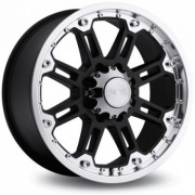 JANTE ROCKWELL NOIR BRILLANT BORD POLI 9X17 ET 12 TOYOTA HILUX VIGO...