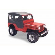 Capotage Bestop® noir Tigertop  Jeep CJ3 1950-1953