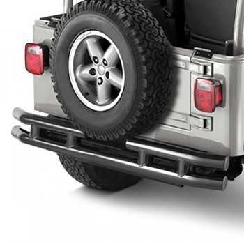 Pare choc arrière noir brillant Jeep Wrangler YJ ET TJ 1987 A 2006
