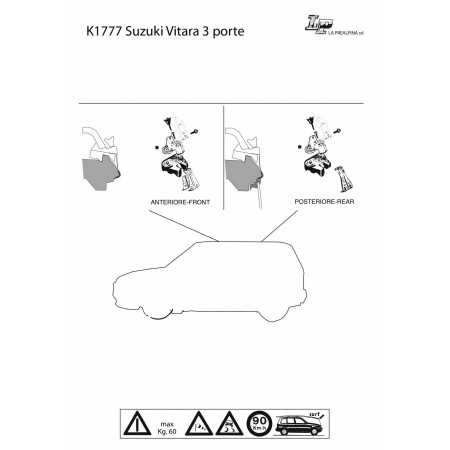 Barres de toit PRO classic Suzuki Vitara 3 portes 1988-