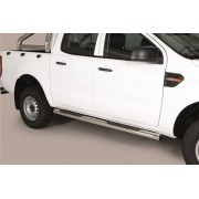 Marche pieds inox MAX 76 Ford Ranger double cabine 2012-