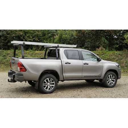 Porte-échelle réglable en acier tous pick-up 2 pièces
