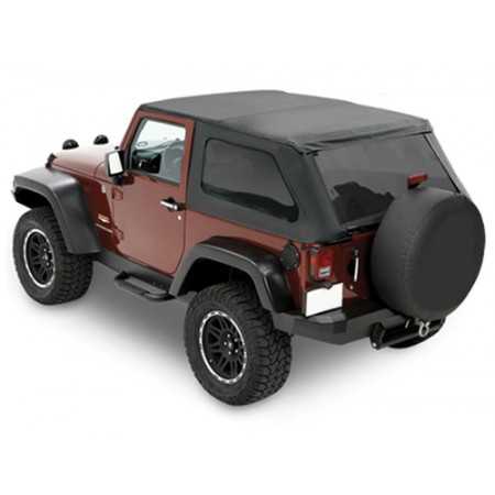 Capotage de remplacement Bestop® Black Twill Jeep Wrangler JK 2007-2018