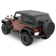 Capotage de remplacement Bestop® Black Twill Jeep Wrangler JK 2007-2018