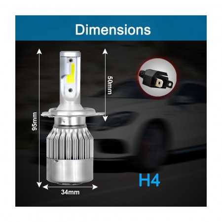 Kit d'ampoule LED H4 72W 8000LM 6500K JEEP