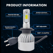 2 ampoules LED H7 80W 9 A 32V