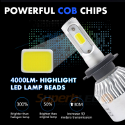 2 ampoules LED H7 80W 9 A 32V