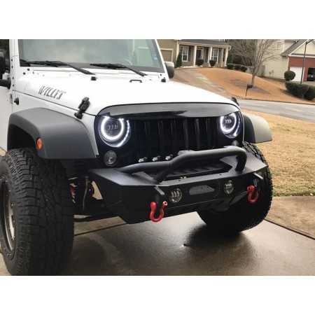 Visiere de calandre noire Jeep Wrangler JK 2007-2018