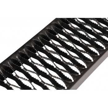 Marchepied acier Noir 18 cm de largeur x 140 cm de longueur