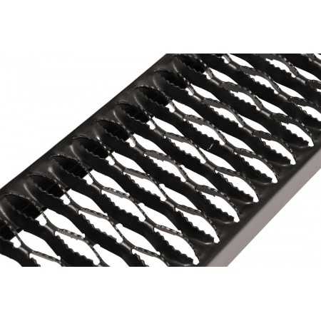 Marchepied acier Noir 18 cm de largeur x 140 cm de longueur