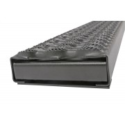 Marchepied acier Noir 18 cm de largeur x 140 cm de longueur