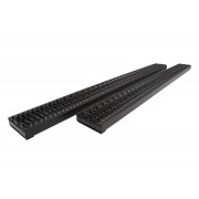 Marchepied acier Noir 18 cm de largeur x 140 cm de longueur