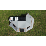 Murs latéraux avec moustiquaires pour auvent Rockalu 450° gauche