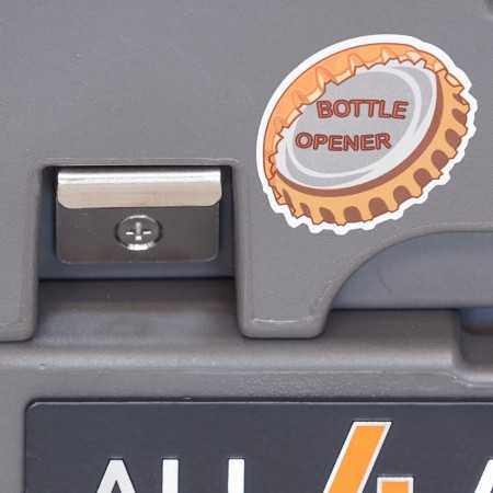 Ouvre-bouteille en acier inoxydable inclus