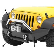Pare choc avant BESTOP avec support de treuil Jeep Wrangler JK 2007-2018