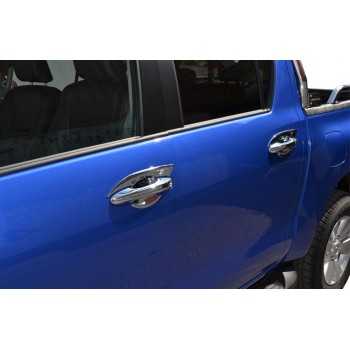 Protection d'intérieur de poignée chromée de porte Toyota Hilux Revo 2016+